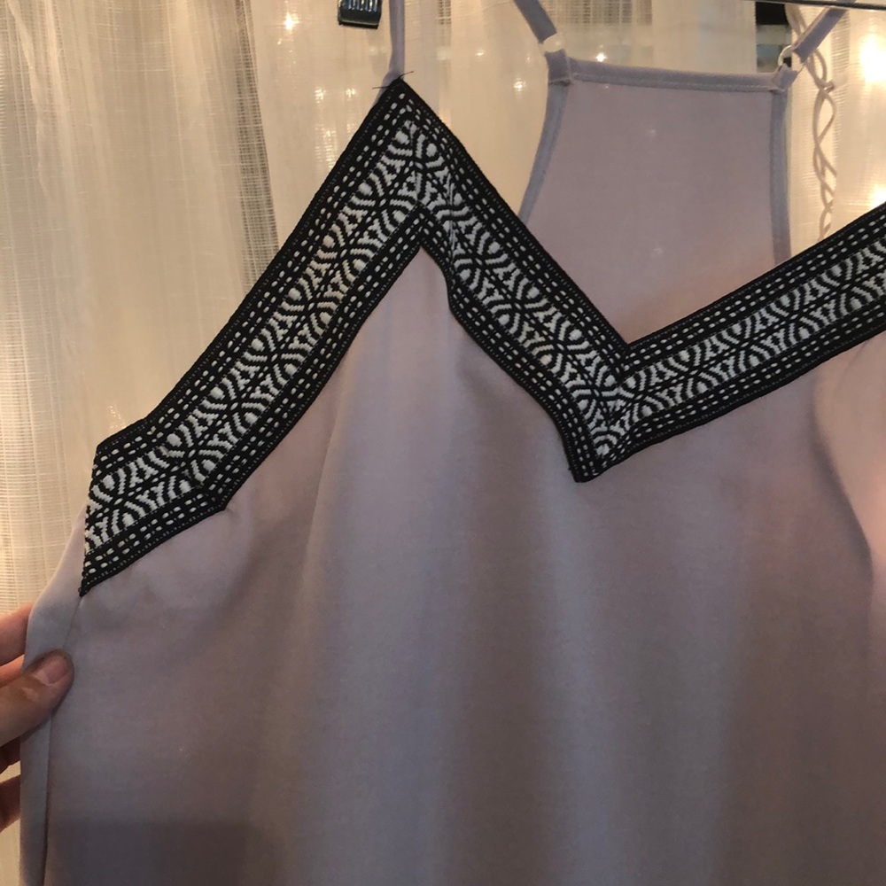 Embroidered tank top